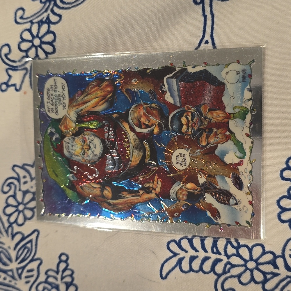 - ❤️5/$25 1993 WIZARD CHRISTMAS EVE IN BROOKLYN CHROMIUM PROMO CARD MINT
